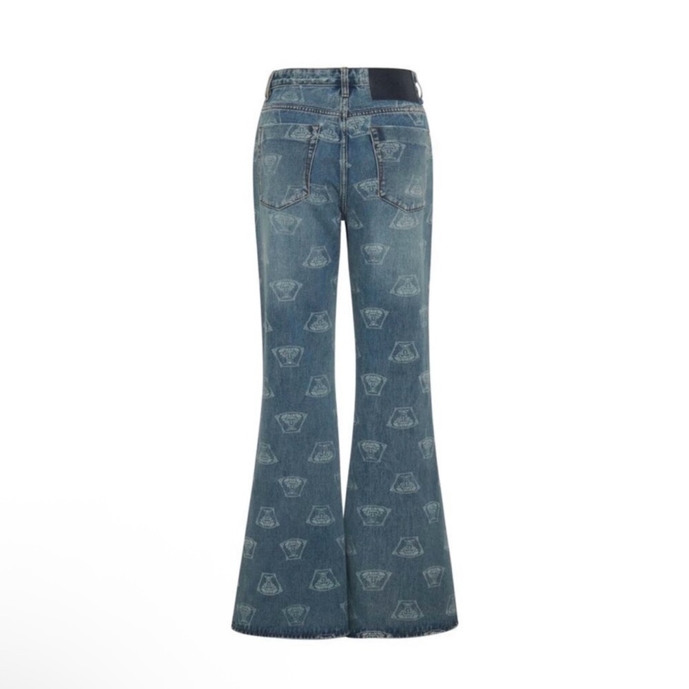ONE TEASPOON - Marines Mid Waist Flared Denim Jeans - NEW - Picture 7 of 9